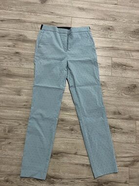 Zara Light Blue Striped Casual Pants